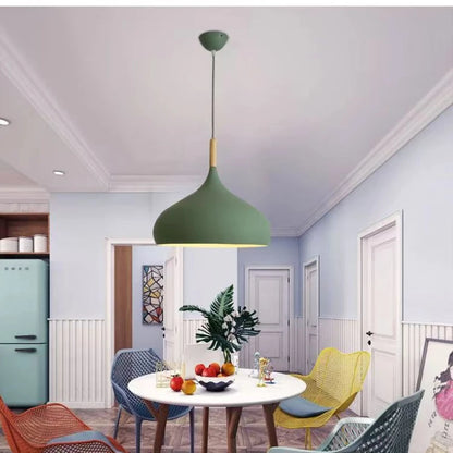 Nordic Colored Wooden Pendant Light for Kids Room - Smarsty