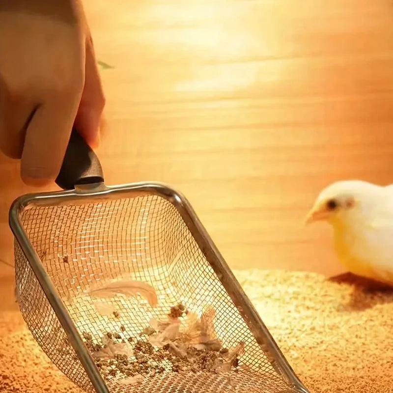 Durable Stainless Steel Litter Scooper with Ergonomic Handle - Smarsty