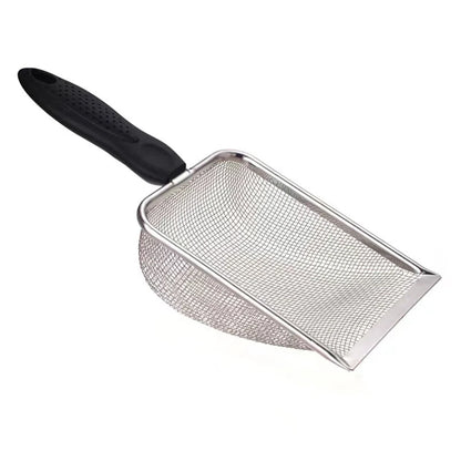 Durable Stainless Steel Litter Scooper with Ergonomic Handle - Smarsty
