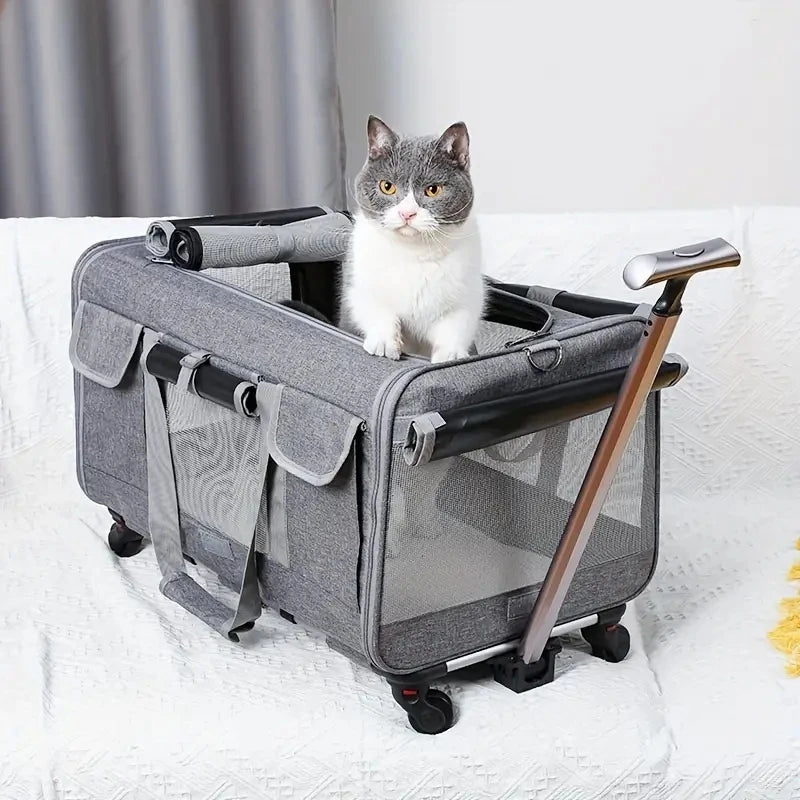 Extra Large Portable Dog Trolley Case for Easy Travel - Smarsty