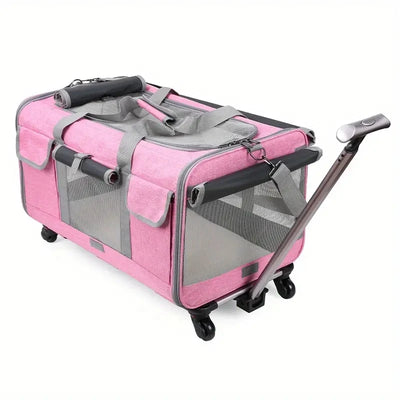 Extra Large Portable Dog Trolley Case for Easy Travel - Smarsty