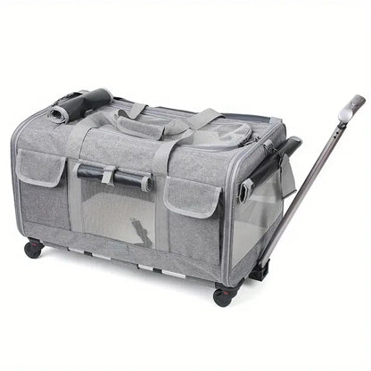 Extra Large Portable Dog Trolley Case for Easy Travel - Smarsty