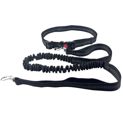 Hands Free Dog Leash Adjustable Waist Belt for Walking - Smarsty