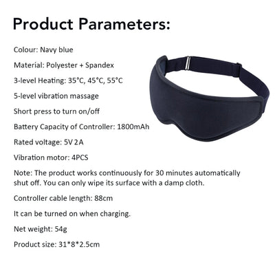 Heated Eye Mask for Eye Strain Relief and Relaxation - Smarsty