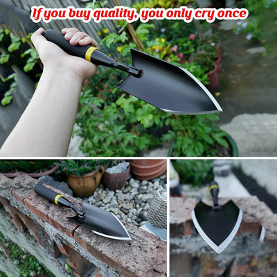 Heavy Duty Manganese Steel Garden Shovel for Tough Soil - Smarsty