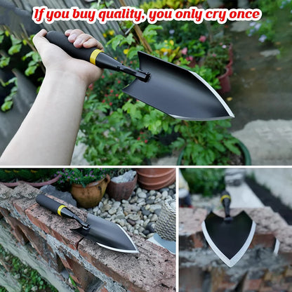 Heavy Duty Manganese Steel Garden Shovel for Tough Soil - Smarsty