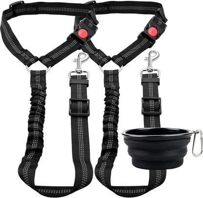 High Grade Adjustable Dog Car Safety Belt with Reflective Line - Smarsty