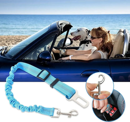 High Grade Adjustable Dog Car Safety Belt with Reflective Line - Smarsty