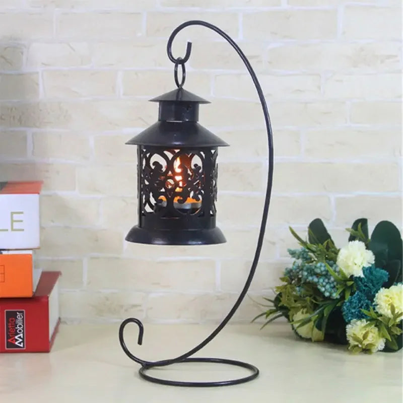 Iron Candle Stand for Home Decoration with Glass Ball - Smarsty