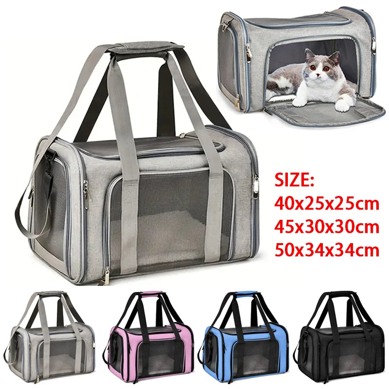 Breathable Dog Cat Carrier Bag for Travel - Smarsty