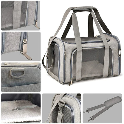 Breathable Dog Cat Carrier Bag for Travel - Smarsty