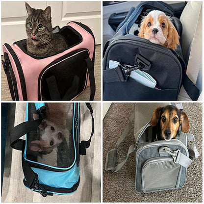 Breathable Dog Cat Carrier Bag for Travel - Smarsty