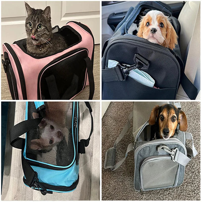 Breathable Dog Cat Carrier Bag for Travel - Smarsty