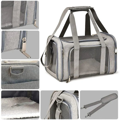 Breathable Dog Cat Carrier Bag for Travel - Smarsty