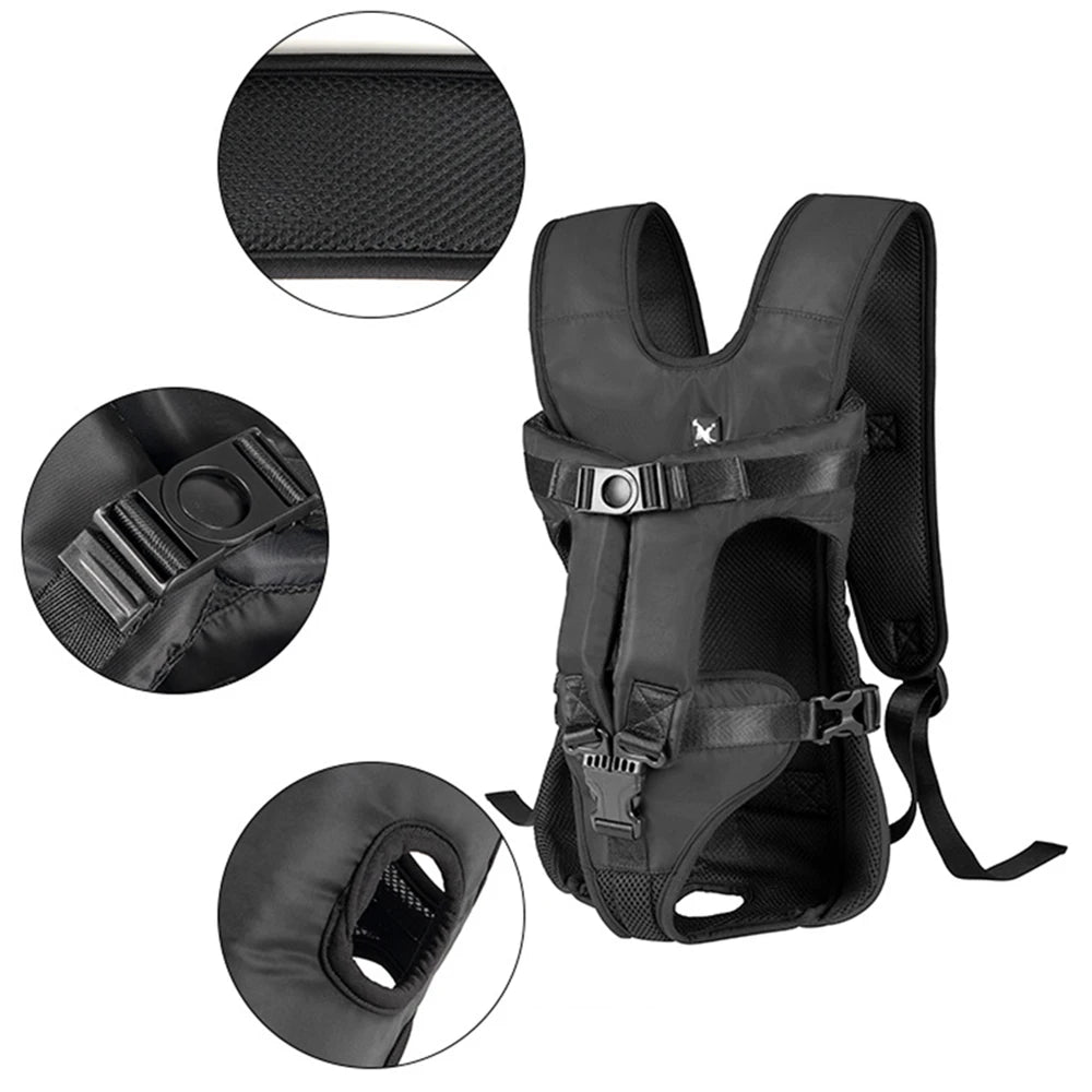 Adjustable Dog Carrier Backpack for Hiking and Cycling - Smarsty