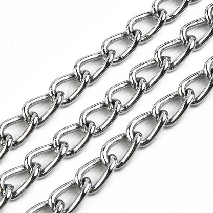 Metal Chain Dog Lead With Durable Leather Handle - Smarsty