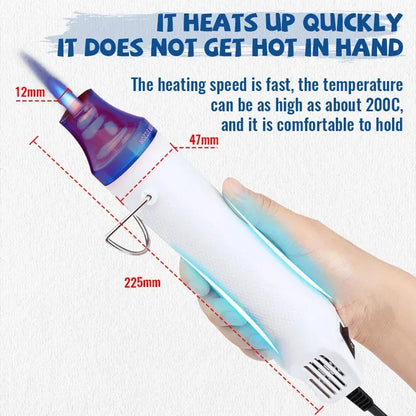 Mini Hot Air Gun for Soldering and Shrink Tubing - Smarsty
