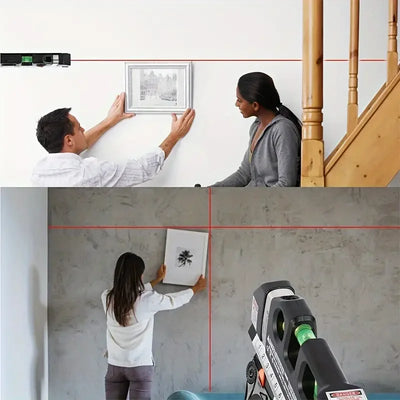 Multipurpose Laser Level Tool with Measuring Tape - Smarsty