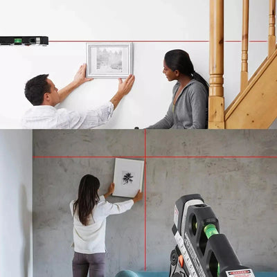 Multipurpose Laser Level Tool with Measuring Tape - Smarsty