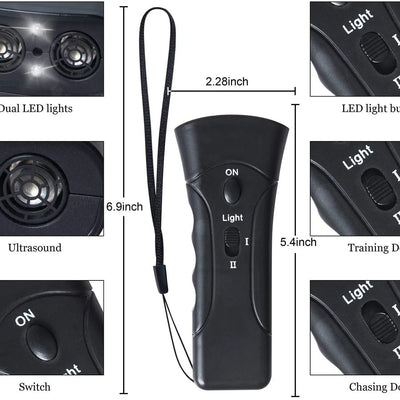 High Power Ultrasonic Dog Bark Repeller Training Device - Smarsty