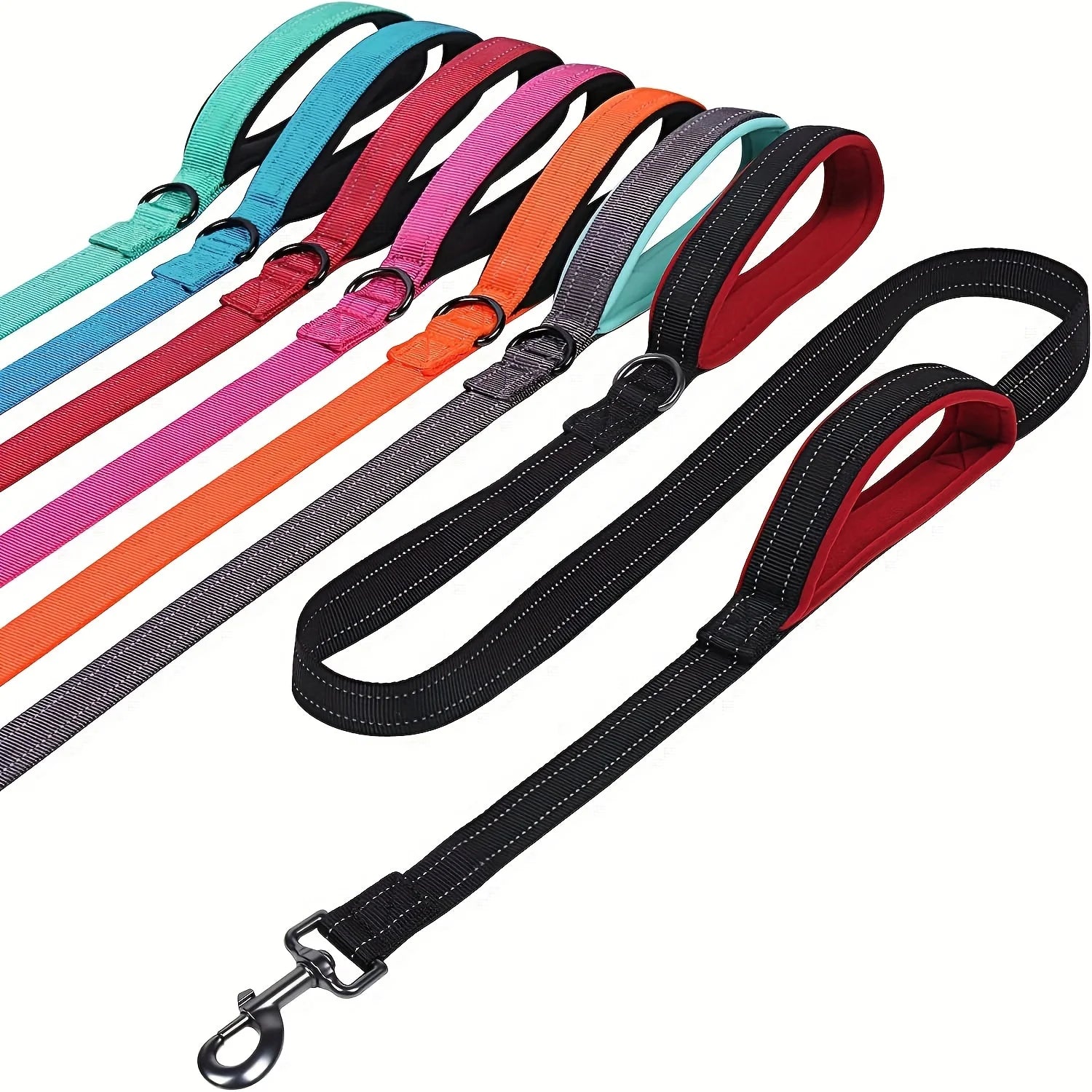 Heavy Duty Dog Leash with Dual Handles for Control - Smarsty