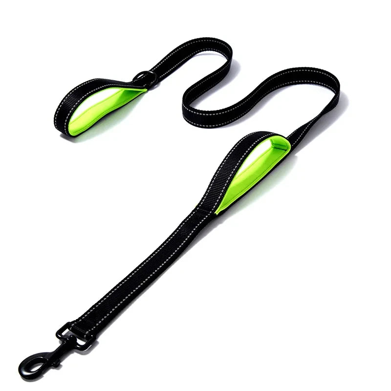 Heavy Duty Dog Leash with Dual Handles for Control - Smarsty