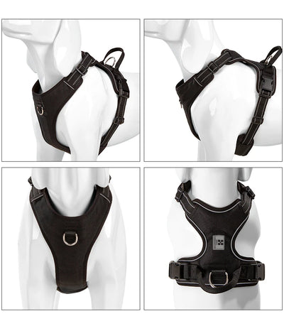 Personalized No Pull Reflective Dog Harness for All Sizes - Smarsty