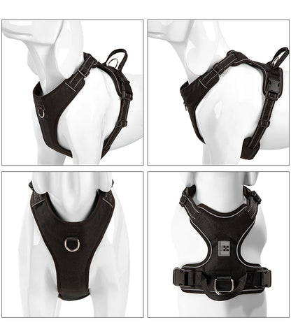 Personalized No Pull Reflective Dog Harness for All Sizes - Smarsty