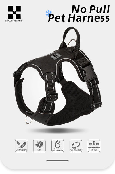 Personalized No Pull Reflective Dog Harness for All Sizes - Smarsty