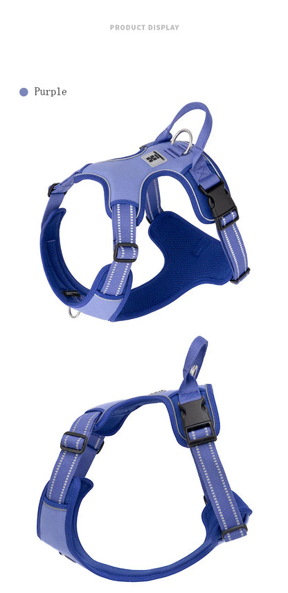 Personalized No Pull Reflective Dog Harness for All Sizes - Smarsty