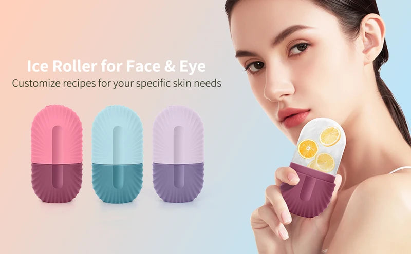 Silicone Ice Face Roller for Pore Reduction and Eye Puffiness - Smarsty