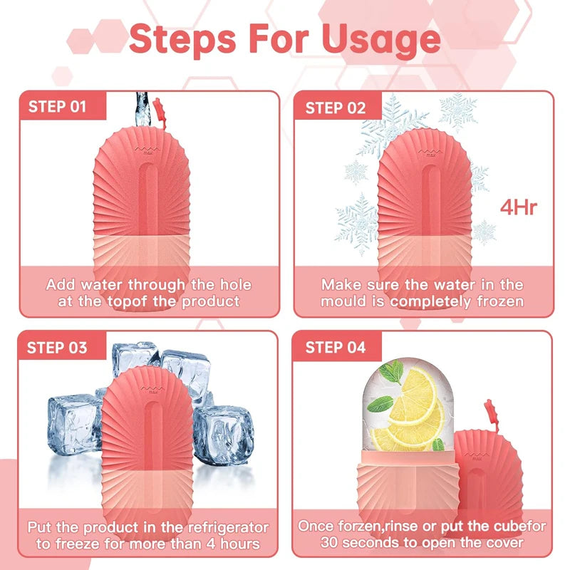 Silicone Ice Face Roller for Pore Reduction and Eye Puffiness - Smarsty