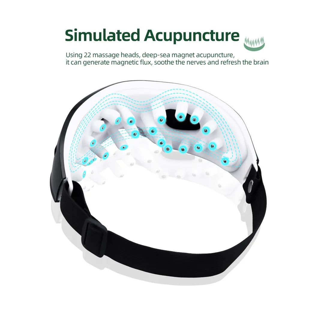 Smart Eye Massager with Magnetic Therapy for Fatigue Relief - Smarsty