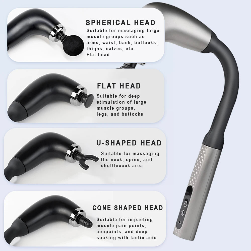 Smart Fascia Gun Electric Massager for Deep Tissue Relief - Smarsty