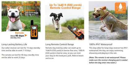 Waterproof Rechargeable Dog Training Collar with Remote - Smarsty