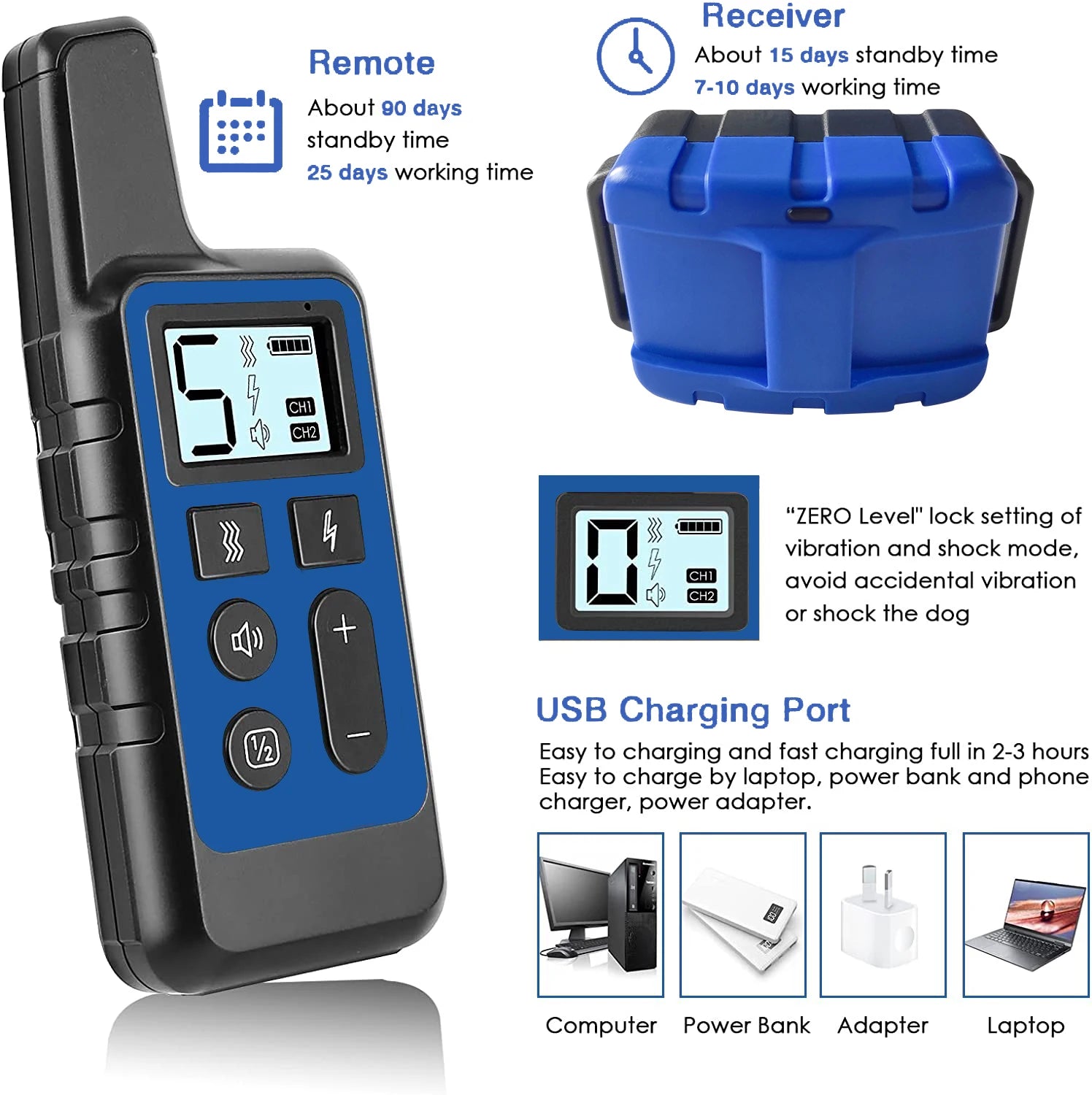 Waterproof Rechargeable Dog Training Collar with Remote - Smarsty