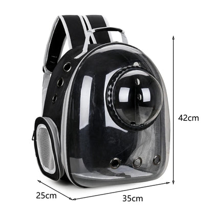Breathable Transparent Cat Backpack for Easy Travel - Smarsty