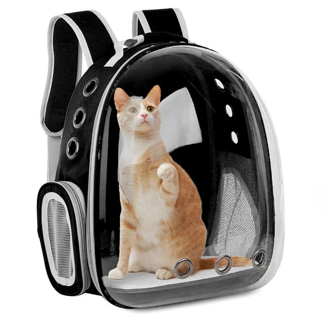Breathable Transparent Cat Backpack for Easy Travel - Smarsty