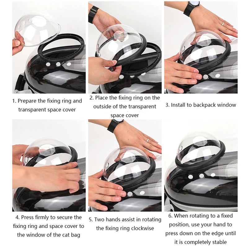 Breathable Space Capsule Cat Backpack Carrier - Smarsty