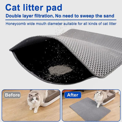 Waterproof Double Layer Cat Litter Trapping Mat - Smarsty
