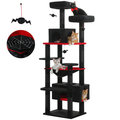 184CM Large Cat Tree with Scratching Posts and Hammock - Smarsty