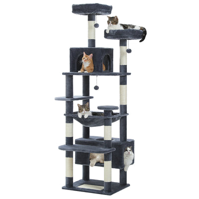 184CM Large Cat Tree with Scratching Posts and Hammock - Smarsty