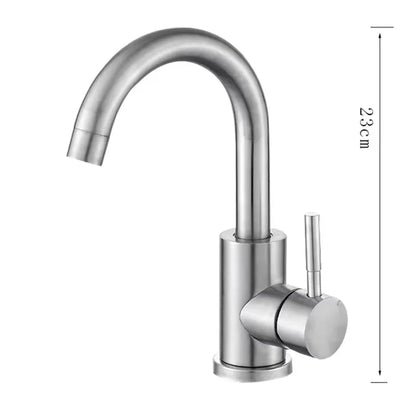 Stainless Steel 360 Rotating Bathroom Faucet Mixer - Smarsty