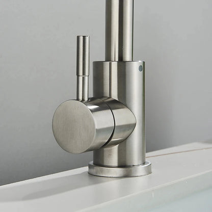 Stainless Steel 360 Rotating Bathroom Faucet Mixer - Smarsty