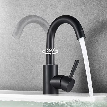 Stainless Steel 360 Rotating Bathroom Faucet Mixer - Smarsty