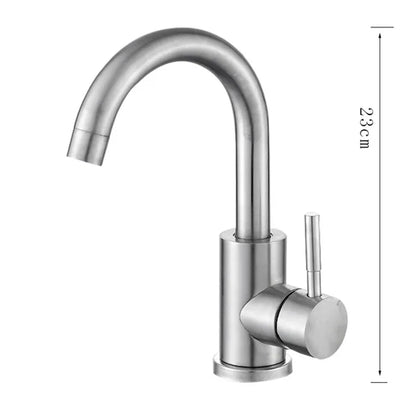 Stainless Steel 360 Rotating Bathroom Faucet Mixer - Smarsty