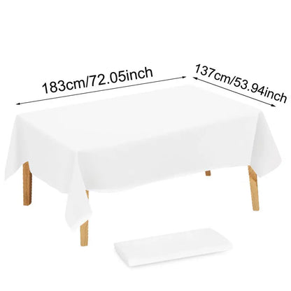 Multi Solid Color Disposable Plastic Tablecloth for Events - Smarsty
