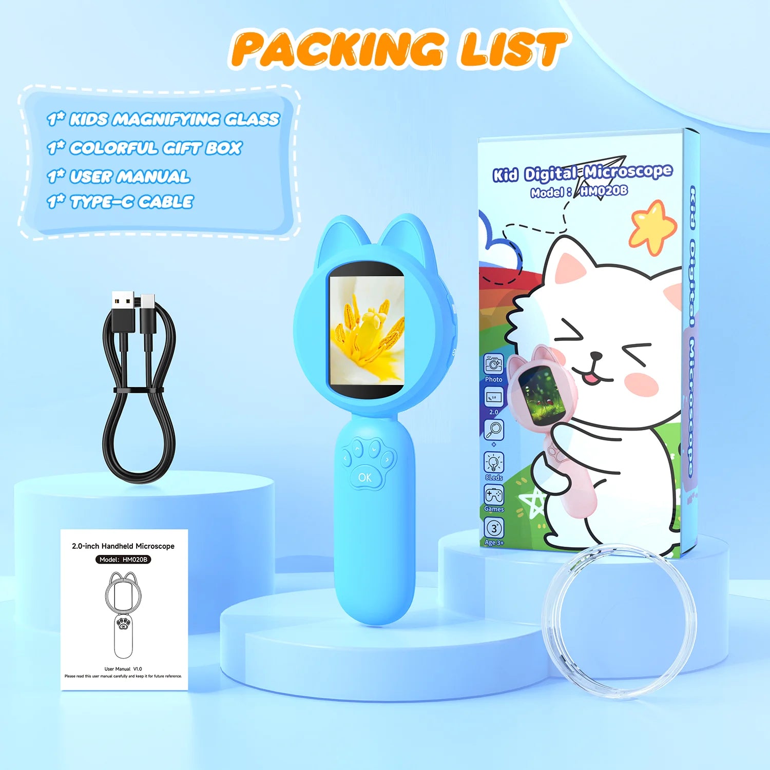 1000X Handheld Digital Microscope for Kids - Smarsty