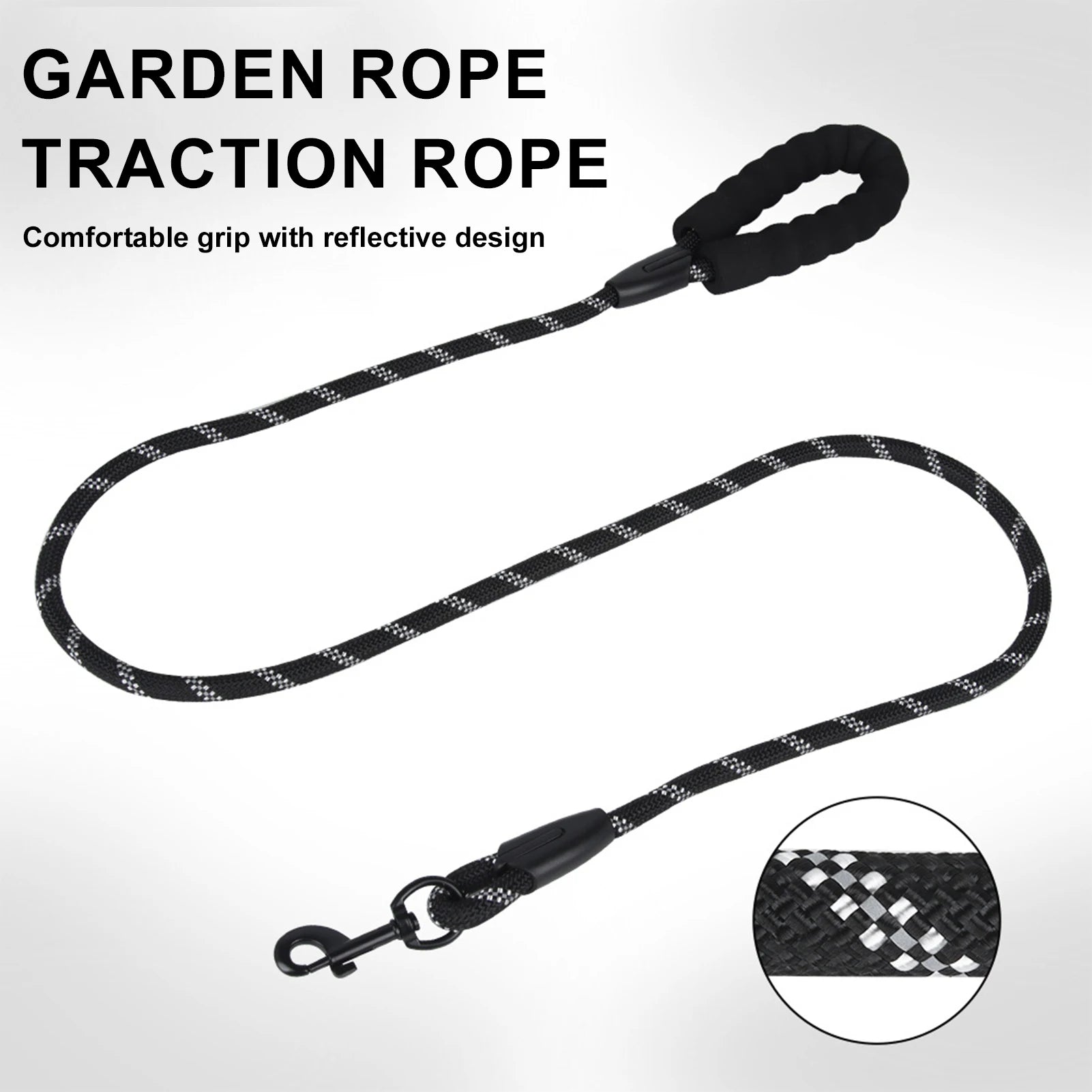 Nylon Reflective Dog Leash with Comfortable Handle - Smarsty