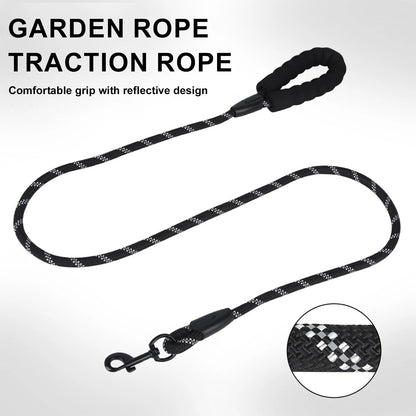 Nylon Reflective Dog Leash with Comfortable Handle - Smarsty